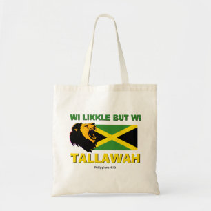 WI LIKKLE MEN WI TALLAWAH Jamaica Tygkasse