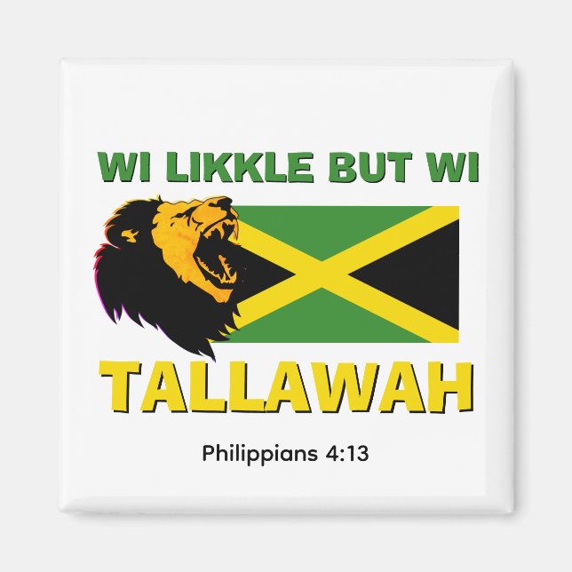 WI LIKKLE MEN WI TALLAWAH MAGNET (Framsidan)