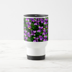 WI State Flower Wood Violet Mosaic Mönster Resemugg