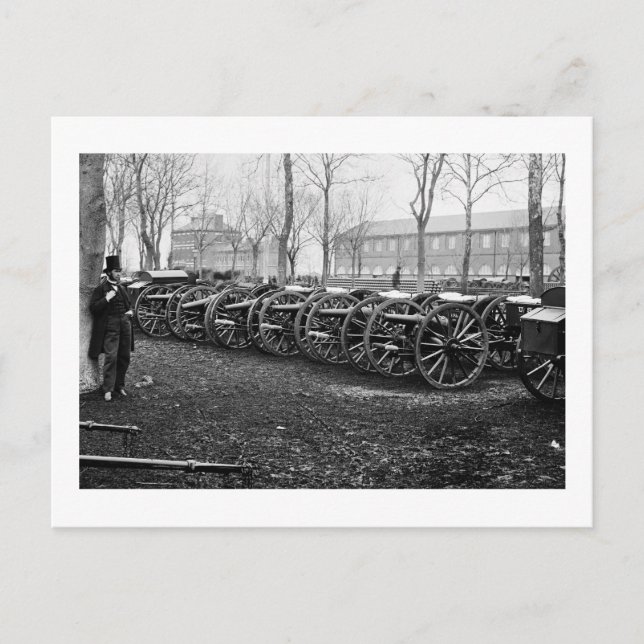 Wiard Guns vid Arsenal: 1862 Vykort (Framsida)