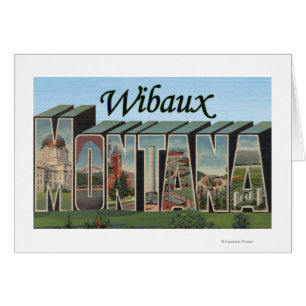 Wibaux, Montana Hälsningskort