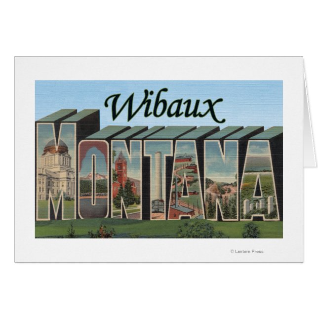 Wibaux, Montana Hälsningskort (Framsidan Horizontal)