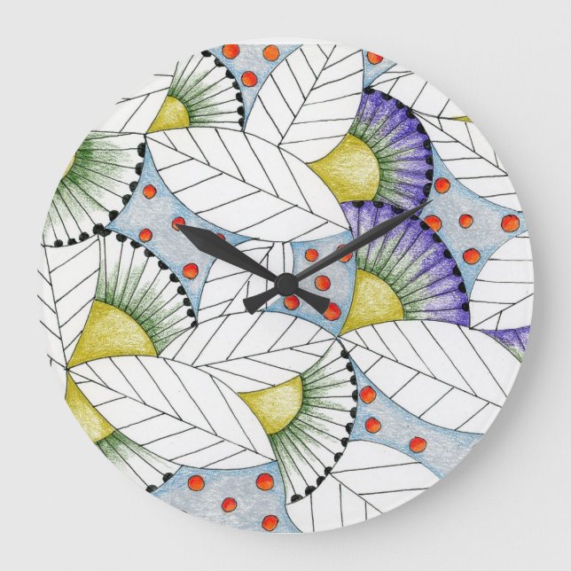 Wibrant Winter Large Clock Stor Klocka (Framsida)