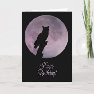 Wicca Inspired Grattis på födelsedagen med Uggla o Kort