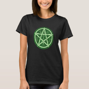 Wicca irländsk keltisk pentagramknut t shirt