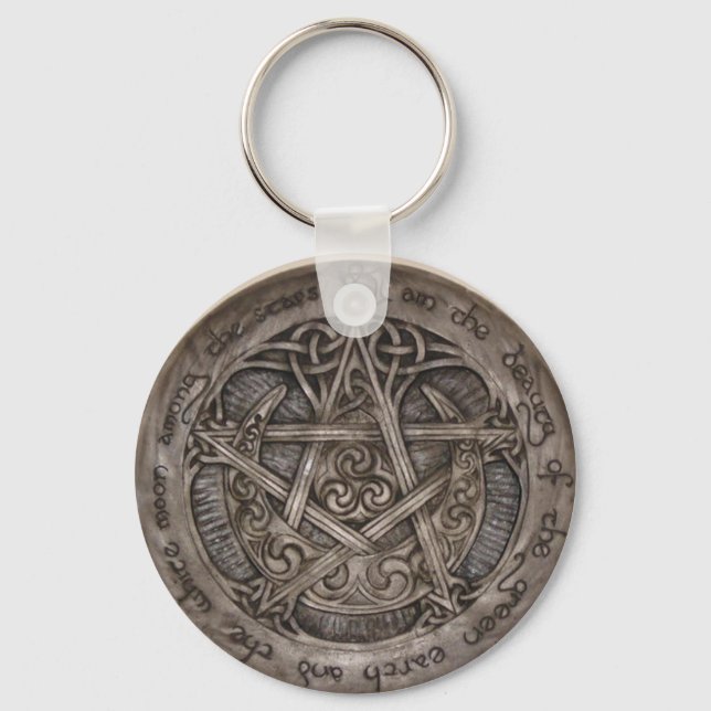 Wicca Keychain Nyckelring (Framsida)