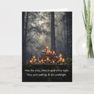 Wicca Pagan Inspired Mystical Birthday Kort