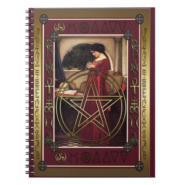Wicca Pentacle bärbar dator Anteckningsbok (Framsidan)