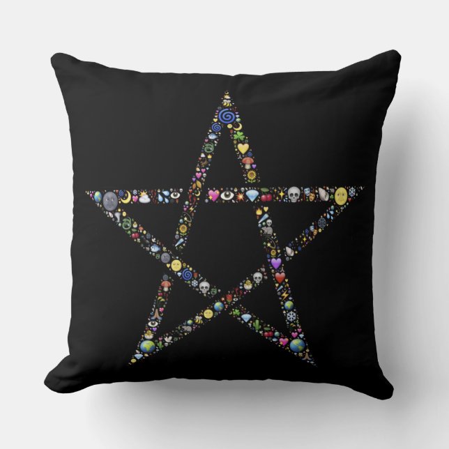 wicca pentagram kudde (Framsida)