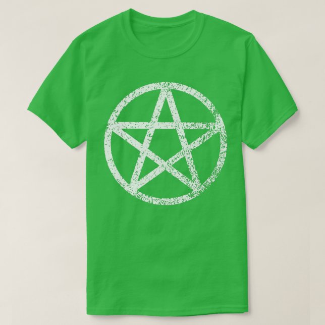 Wicca Pentagram T Shirt (Design framsida)
