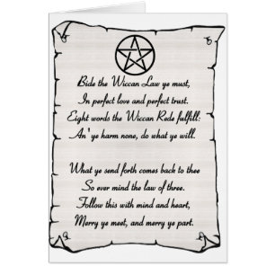 Wicca Reade Hälsningskort