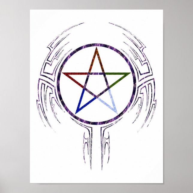 Wicca Tribal Poster (Framsidan)