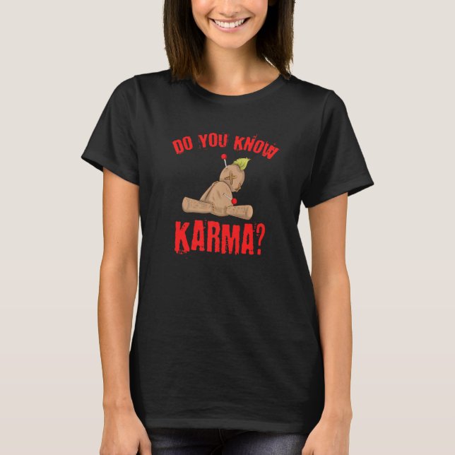 Wicca Witchcraft Voodoo Spådomars Halloween Voodoo T Shirt (Framsida)