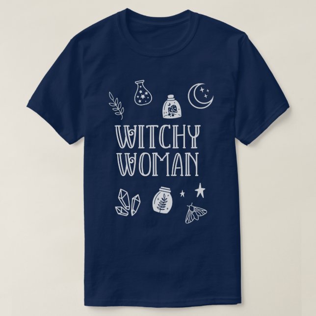 Wicca Witchcraft Witchy Woman T Shirt (Design framsida)