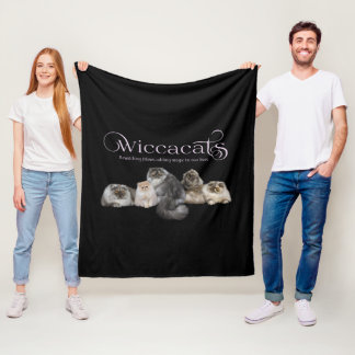WiccaCats fleece filt