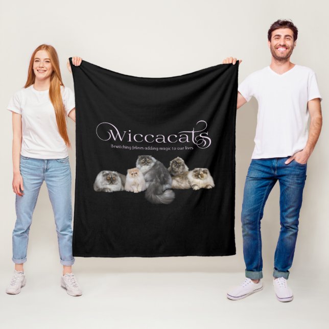 WiccaCats fleece filt (På plats)