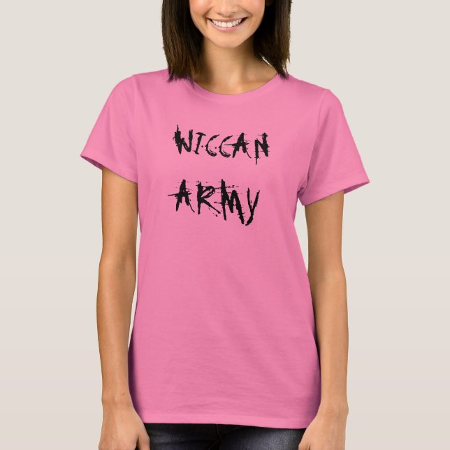 WICCAN ARMY TEE SHIRT (Framsida)