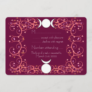 Wiccan-bröllop RSVP - Hornsguden & Trippelgudinnan Inbjudningar
