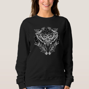 Wiccan Death Moth Goth Occult Satanic Mörk Wicca A T Shirt