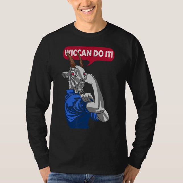Wiccan gör det baphomet goat Satanic Occult Gothic T Shirt (Framsida)