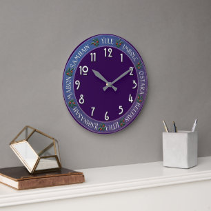 Wiccan Helgdag Clock Stor Klocka