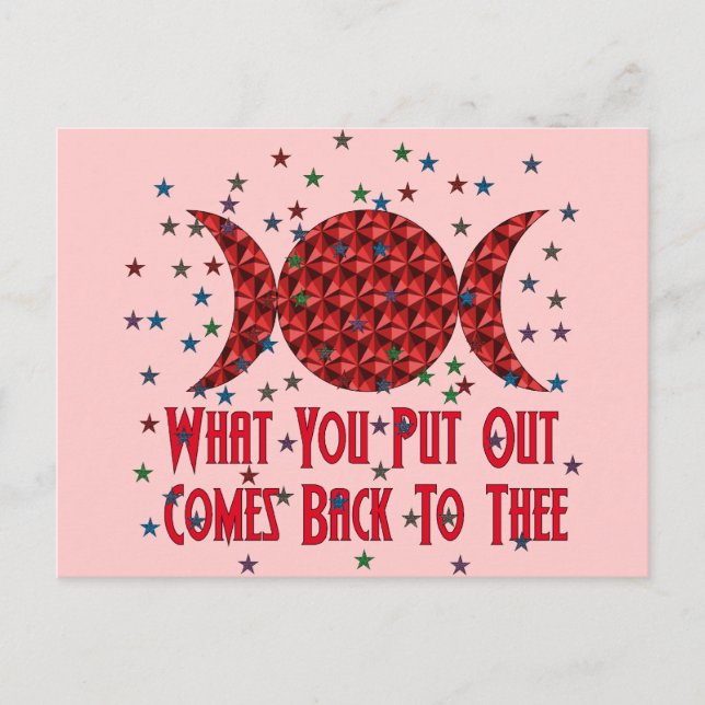 Wiccan Karma Vykort (Framsida)