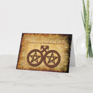 Wiccan lantligt Handfasting kort för glada