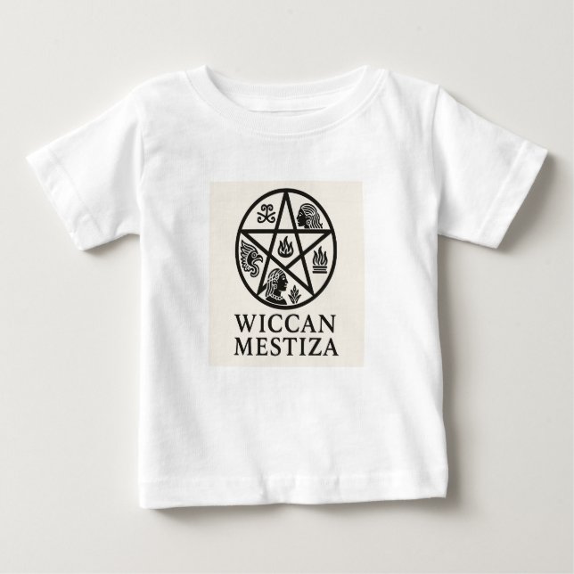Wiccan Mestiza + Mexica Heart T Shirt (Framsida)