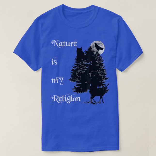 Wiccan Nature är min religiösa häxa T Shirt (Design framsida)