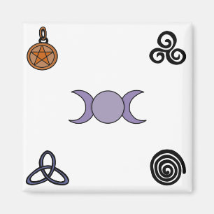 Wiccan- och Pagan-symboler Magnet