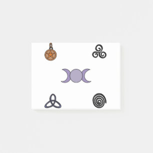 Wiccan- och Pagan-symboler Post-it Block