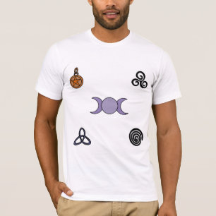 Wiccan- och Pagan-symboler T Shirt