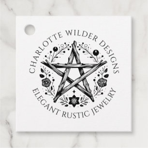 Wiccan Pagan Jewelry Gåvor Etiketter