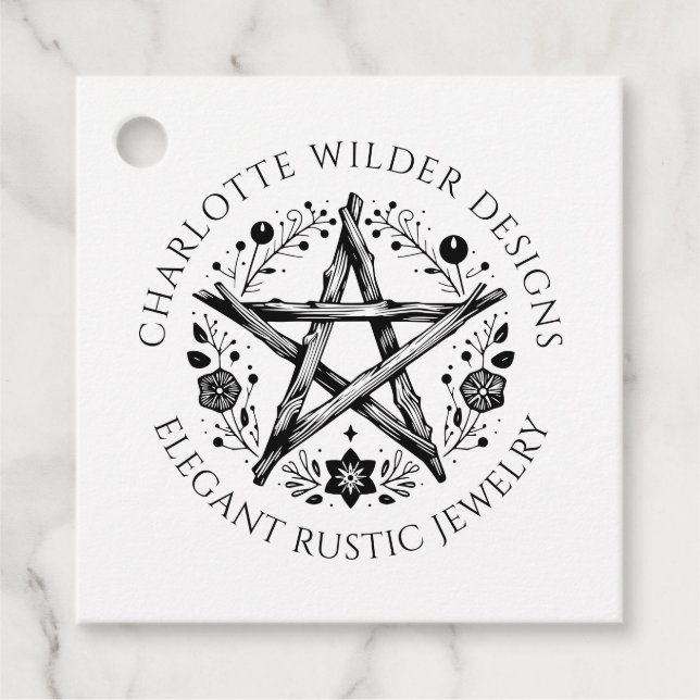 Wiccan Pagan Jewelry Gåvor Etiketter (Framsida)