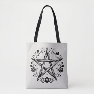 Wiccan Pagan Pentacle Tygkasse