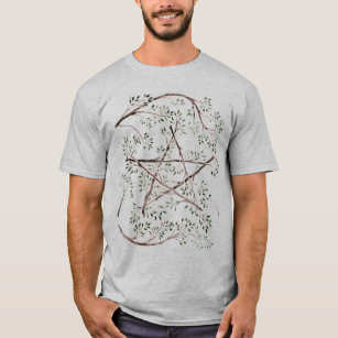 Wiccan Pagan Pentagram Grenar T-Shirt
