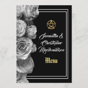 Wiccan pentacle Black bröllop Meny