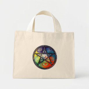 Wiccan Pentacle - Inslag Mini Tygkasse