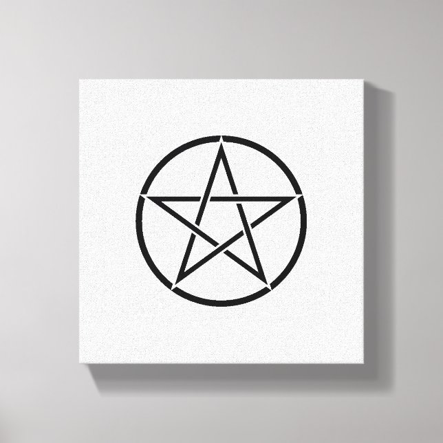 Wiccan Pentacle (Pentagram) Canvastryck (Framsida)