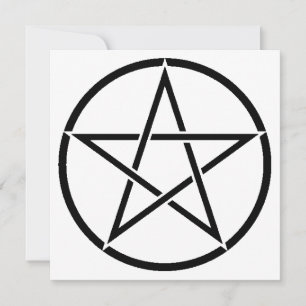 Wiccan Pentacle (Pentagram) Kort