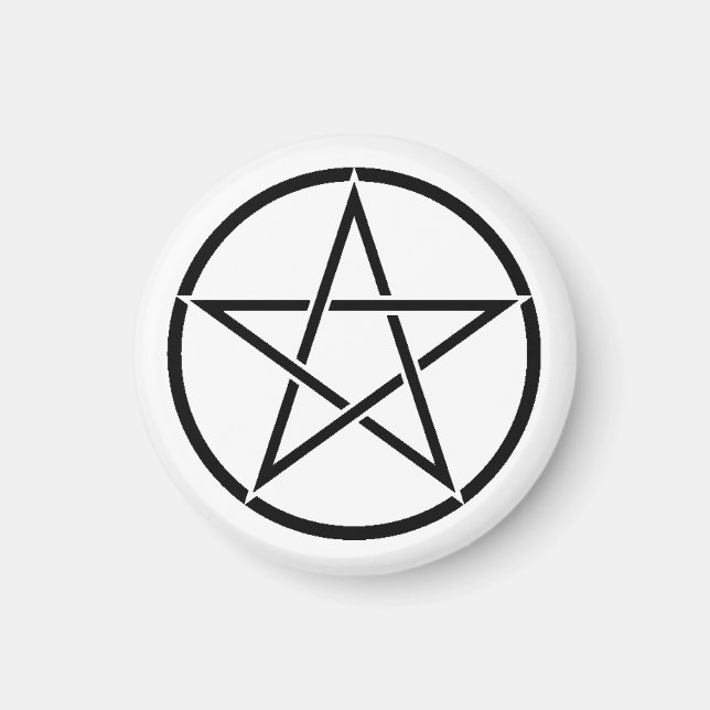 Wiccan Pentacle (Pentagram) Magnet (Framsidan)