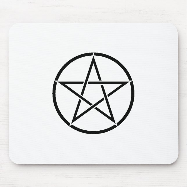 Wiccan Pentacle (Pentagram) Musmatta (Framsidan)