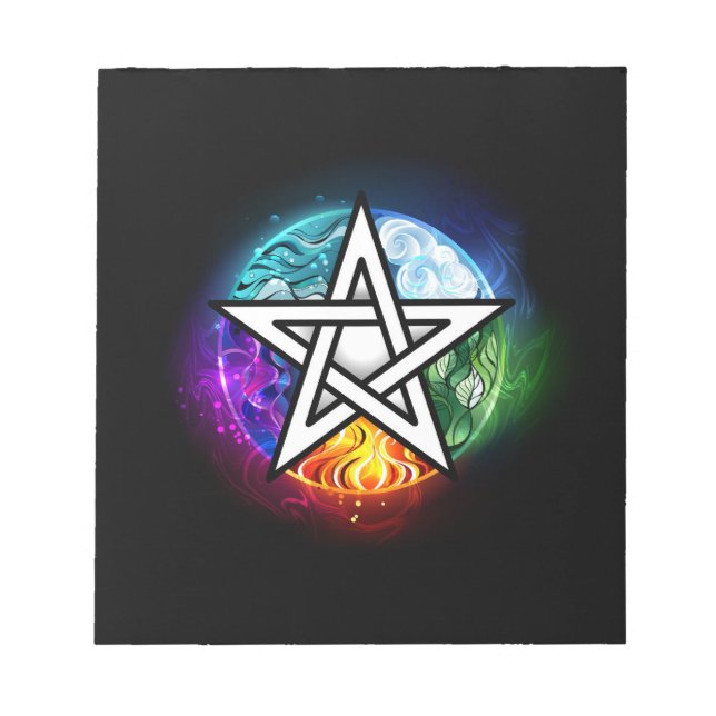 Wiccan pentagram anteckningsblock (Framsida)