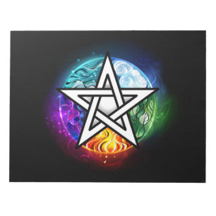 Wiccan pentagram anteckningsblock