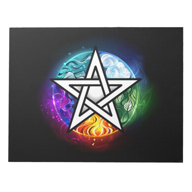 Wiccan pentagram anteckningsblock (Framsida)