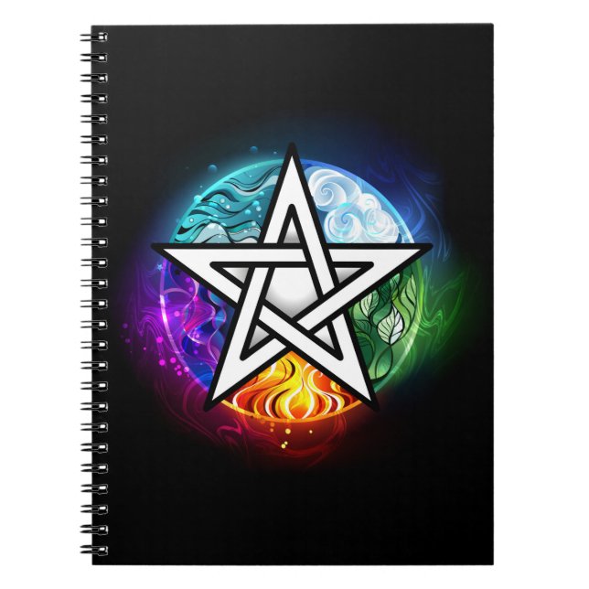 Wiccan pentagram anteckningsbok (Framsidan)