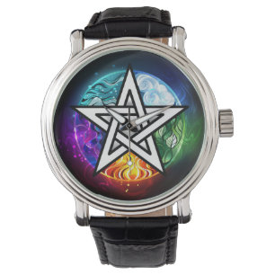 Wiccan pentagram armbandsur