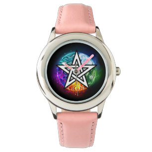Wiccan pentagram armbandsur