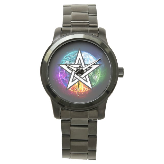 Wiccan pentagram armbandsur (Framsida)
