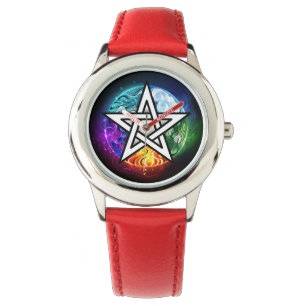 Wiccan pentagram armbandsur
